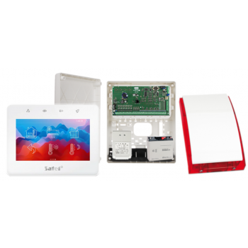 ZESTAW ALARMOWY SATEL INTEGRA 64 + INT-TSG2-W + OPU-3P + AWT682 + 17Ah + SYRENA SP-4001R